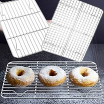 2-Pack Cooling Rack, 8.7 x 6.3 inch Baking Rack Fits Half Sheet Pans, Oven Safe Stainless Steel Wire Rack for Cooking, Roasting & Drying