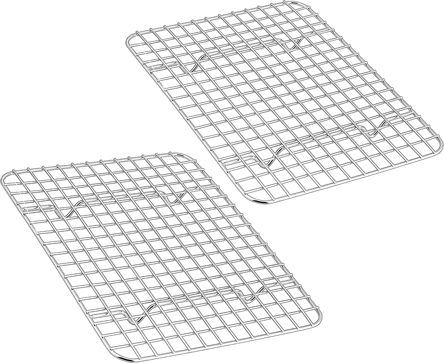 2 Pack Cooling Rack Baking Rack - Casewin Stainless Steel Oven Safe Rack  for Baking, Roasting & Drying, 11.81*9.05*0.59inch 
