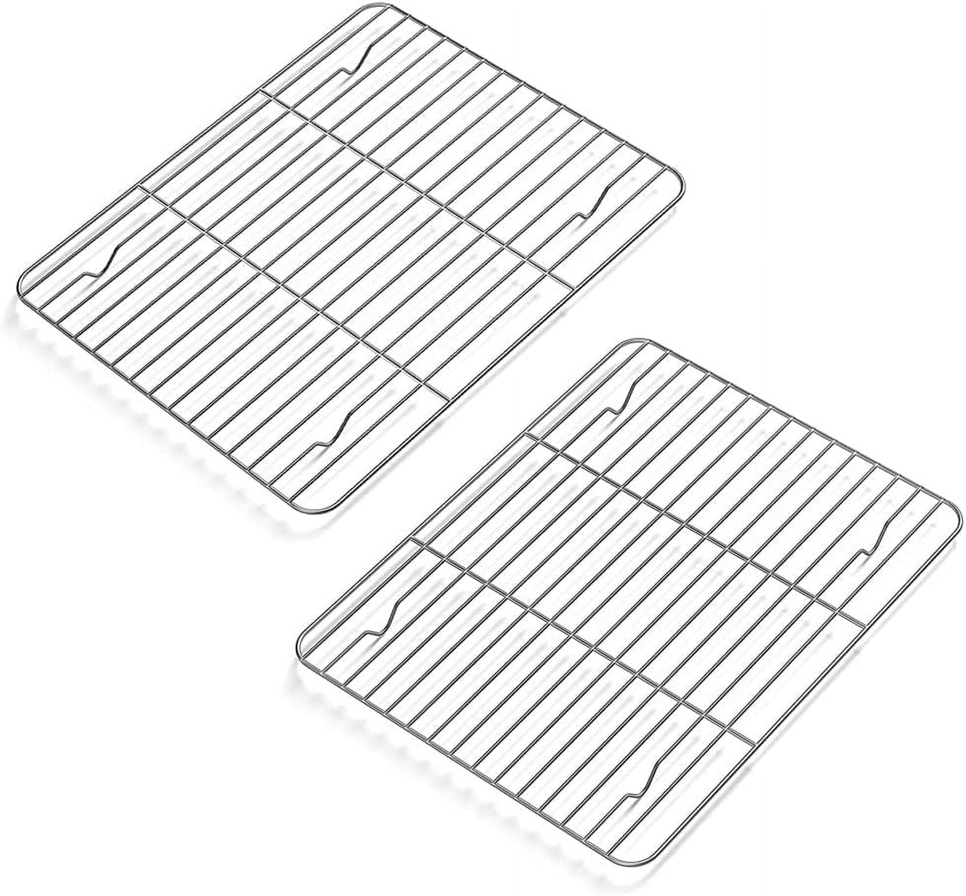 KITCHENATICS Small Quarter Sheet Cooling Rack for Cooking and Baking,  Oven-Safe Stainless Steel Wire Rack, Baking Rack for Oven Cooking, Heavy  Duty