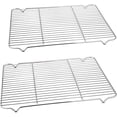 thumbnail image 1 of 2 Pack Cooling Racks for Cooking and Baking, Topboutique Heavy Duty Wire Rack Baking Rack, 9.7" x 7.7" Cooling Rack Baking for Cake/Meat/Bread, Fits Small Toaster Oven, Dishwasher Safe, 1 of 9