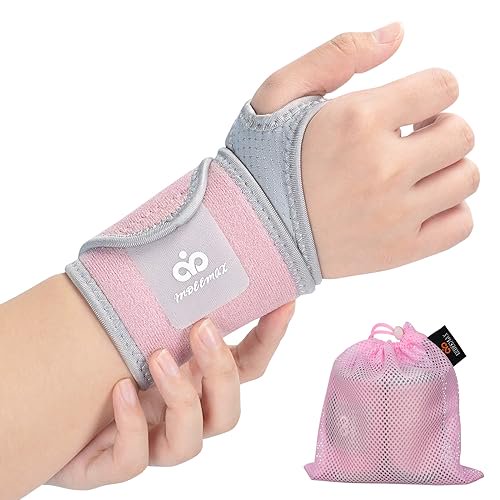 2 Pack Copper Carpal Tunnel Wrist Brace Compression Wrist Band Wraps