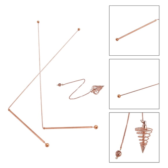 2 Pack Copper Detector Rods for Water and Treasure Finding - Bronze