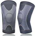 2 Pack Copper Knee Brace Sleeves for Women & Men Arthritis Pain Relief