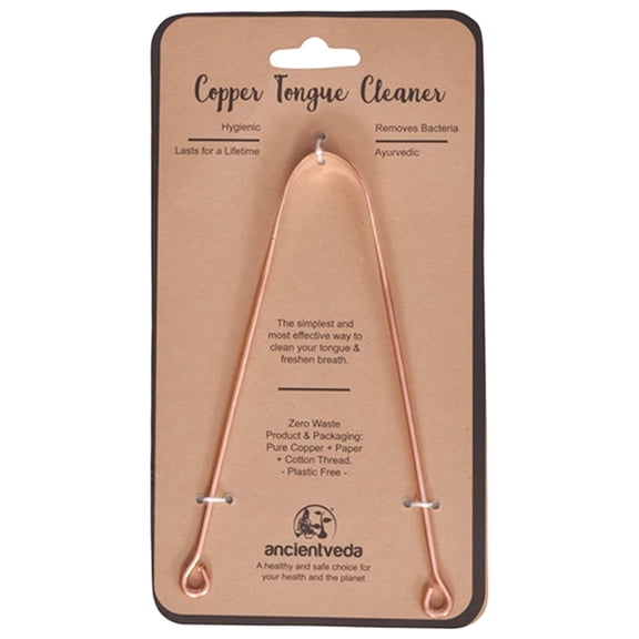 2 Pack Copper Tongue Cleaner Scraper with Handle