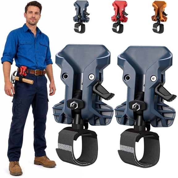 2 Pack Cordless Drill Holster, Self-Locking Quick Release Tool Holder with Belt Clip for Impact Driver Construction and DIY Work (K)