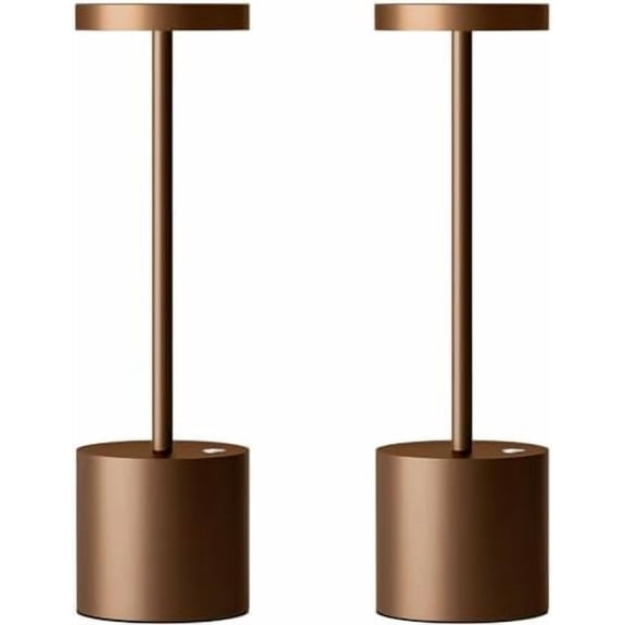 2 Pack Cordless Table Lamp Rechargeable,5000mAh Battery Powered Table Light, Dimming Portable LED Desk Lamp for Restaurant/Outdoor