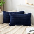 thumbnail image 1 of 2 Pack Corduroy Soft Decorative Square Throw Pillow Cover Cushion Covers Pillowcase, Home Decor Decorations for Sofa Couch Bed Chair, 1 of 6