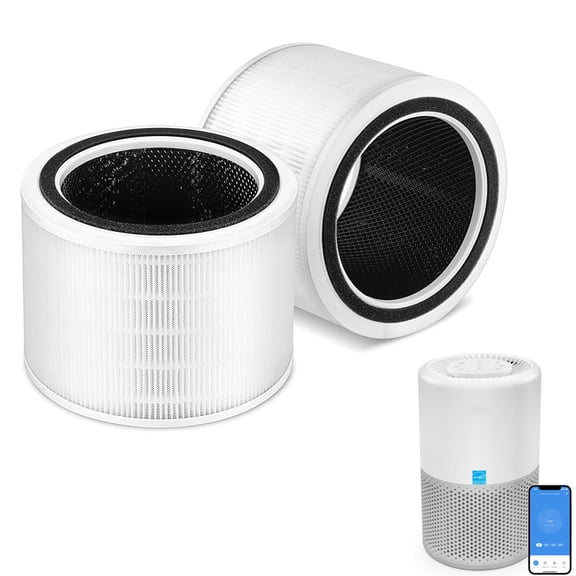 2 Pack Core 200S H13 True HEPA Replacement Filter for LEVOIT Core 200S Smart WiFi Air Puri-Fier, 3-in-1 True HEPA Activated Carbon Pre-Filter, Core 200S-RF, Core 200S-PNot for Vista 200