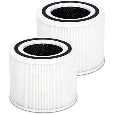 2 Pack Core 300 Replacement Filter for Levoit Core 300, Core 300S, Core 300-RAC Air Purifier, Replace Core300-RF, 300-RF-PA, H13 Hepa and Activated Carbon Filter, White