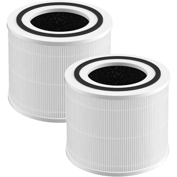 2-Pack Core 300 Replacement Filter for LEVOIT Core 300 and Core 300S Air Purifier,H13 True HEPA Filter and Activated Carbon,Replace Core 300-RF