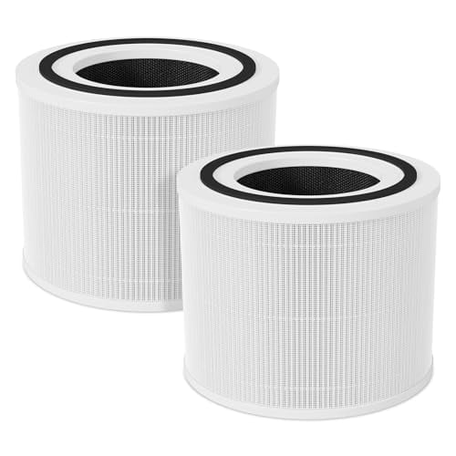 2-Pack Core 300 Replacement Filter for LEVOIT Core 300 and Core 300S Air Purifier,H13 True HEPA Filter and Activated Carbon,Replace Core 300-RF
