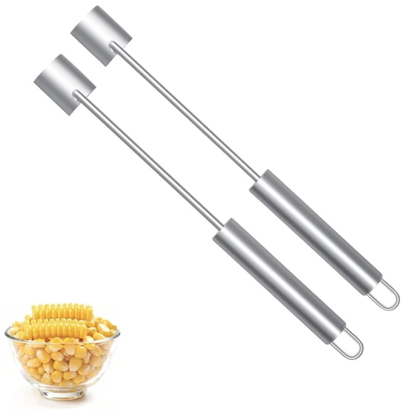 2 Pack Corn Cob Stripper,2026 NEW Long Handle Stainless Steel Corn Stripping Too,Corn on the Cob Remover,Fast and Safe, Suitable for Home Kitchens,Restaurant Chefs, Outdoor Dining Enthusiasts