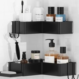 Black Corner Shower Shelf, Bathroom Shelves, Minimalist Shower Caddy for  Corner, Corner Shower Rack, Shower Organizer, Shower Basket ROSH 