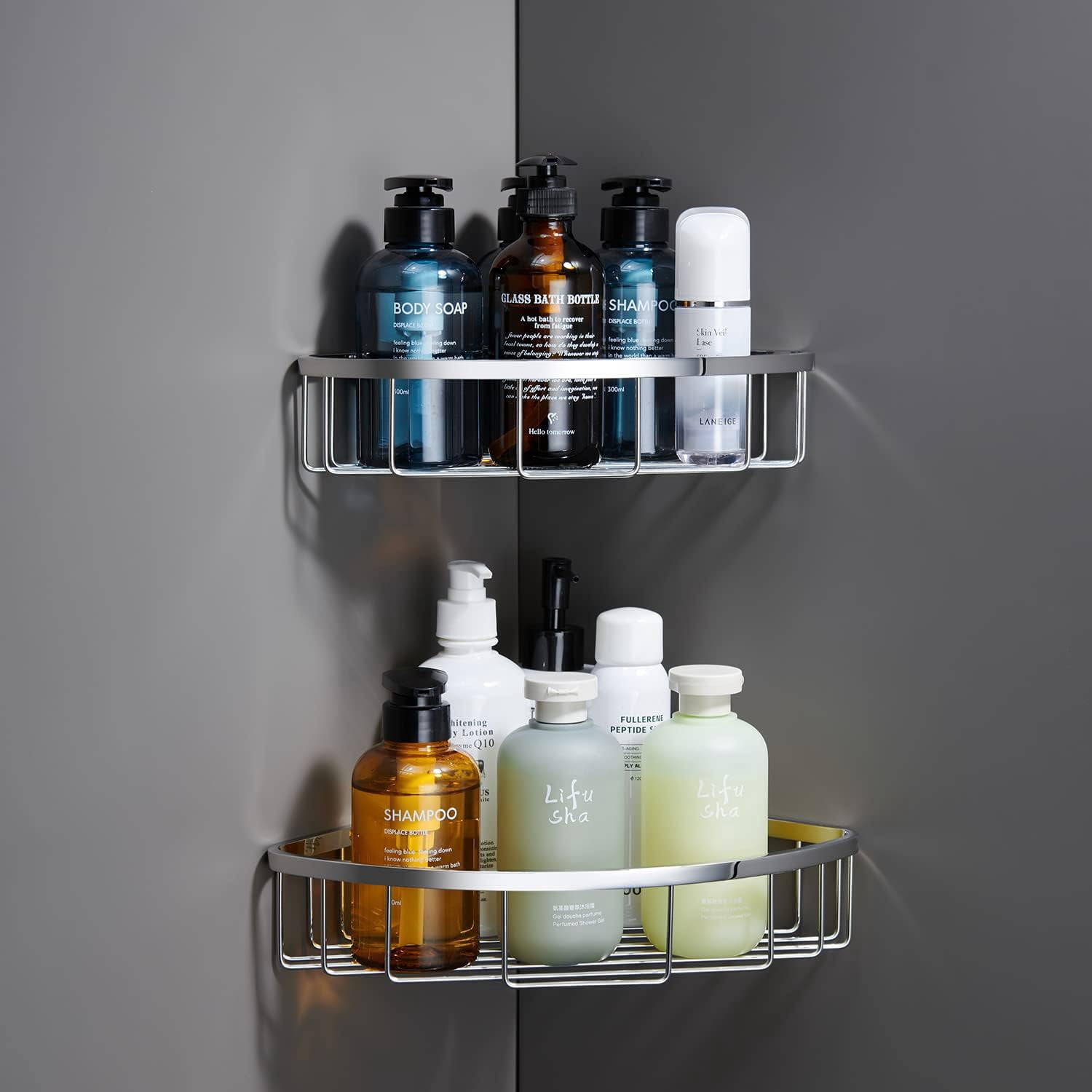 [2 Pack] Corner Shower Caddy Organizer, SUS304 Stainless Steel Heavy ...