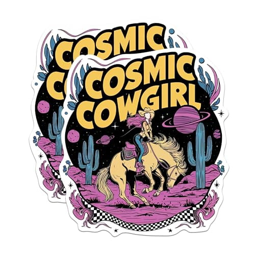 (2 Pack) Cosmic Cowgirl Rodeo - Cowgirl Rodeo Themed - 5 Inches On ...