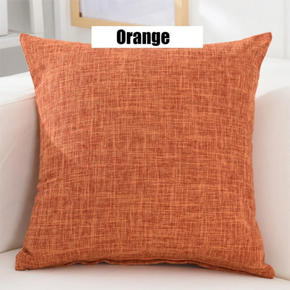 2-Pack Cotton Linen Decorative Throw Pillow Case Cushion Cover 18''x18'' Pillowcase Pillow Protector Slip Cases Sham for Car Couch Sofa Home