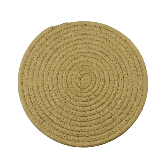2 Pack Cotton Woven Coasters, 4.3 Inch Heat Resistant Trivets for Hot Dishes, Non-Slip Braided Cup Mats for Kitchen Table Decor – Rustic Camels Home Accessories