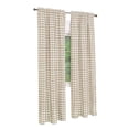 thumbnail image 1 of 2 Pack: Country Chic Plaid Gingham Check Rod Pocket Window Curtain - Taupe, 63 in. Long, 1 of 1