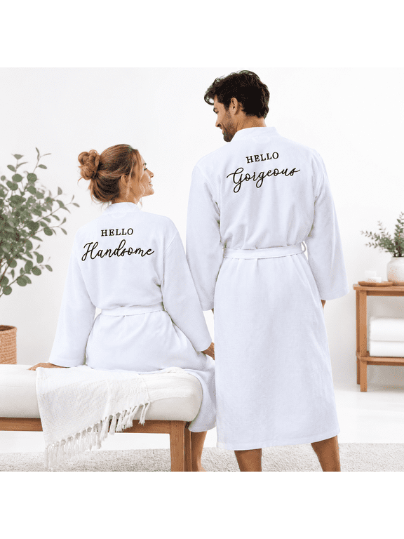 2 Pack Couples Robes His Herston Knit