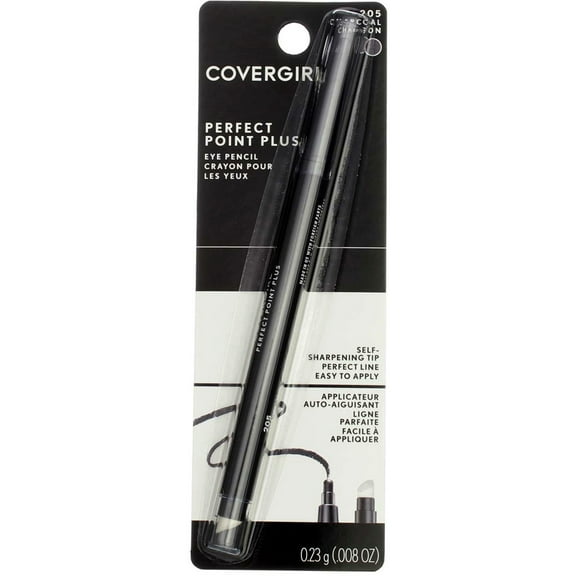 2 Pack - CoverGirl Perfect Point Plus Eye Liner Pencil, Charcoal [205], 0.008 oz
