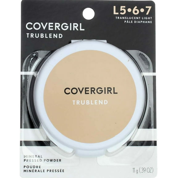 2 Pack - CoverGirl TruBlend Pressed Powder, Translucent Light (L 5-7), 0.39 oz