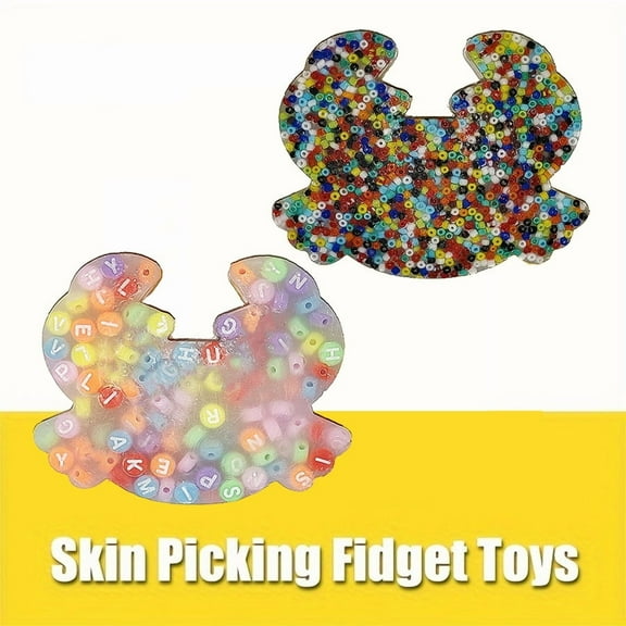 2 Pack Crab Shape Picky Pad,Skin Picking Fidget Toys, Picking Pad Fidget Toys for Trichotillomania Skin Pickers Dermatillomania ADHD OCD Adults