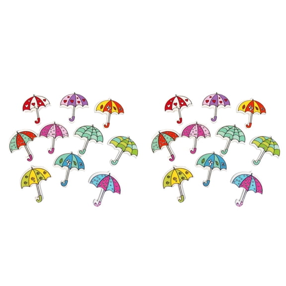 Hytrove Sewing Buttons Natural Wood Design Decorative Arts 100Pcs