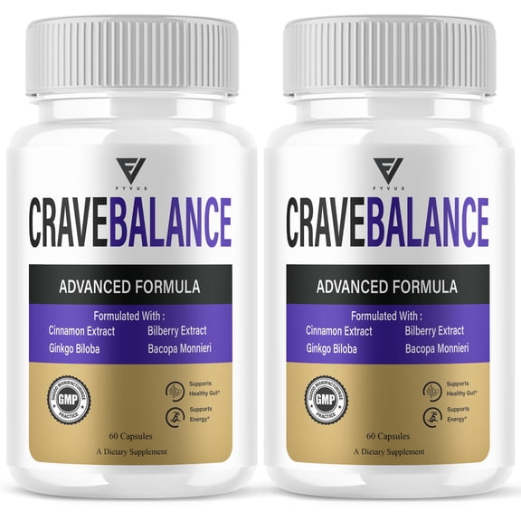 (2 Pack) Crave Balance Advanced, CraveBalance Weight Management (120 Capsules)