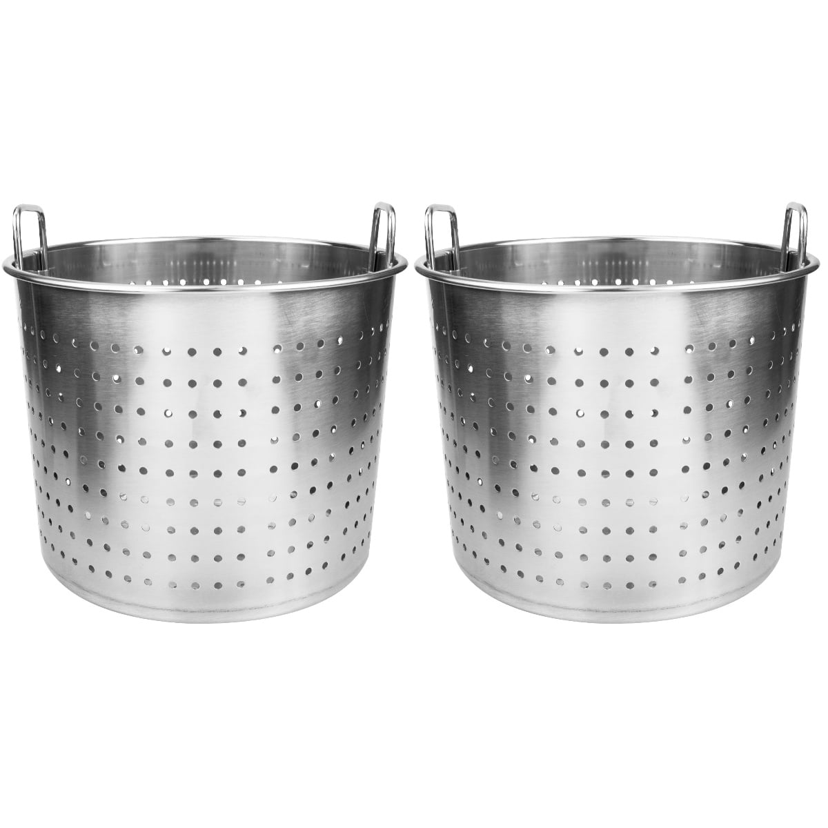2 Pack Crayfish Boiler Griddle Stainless Steel Pot Metal Pan Stainless