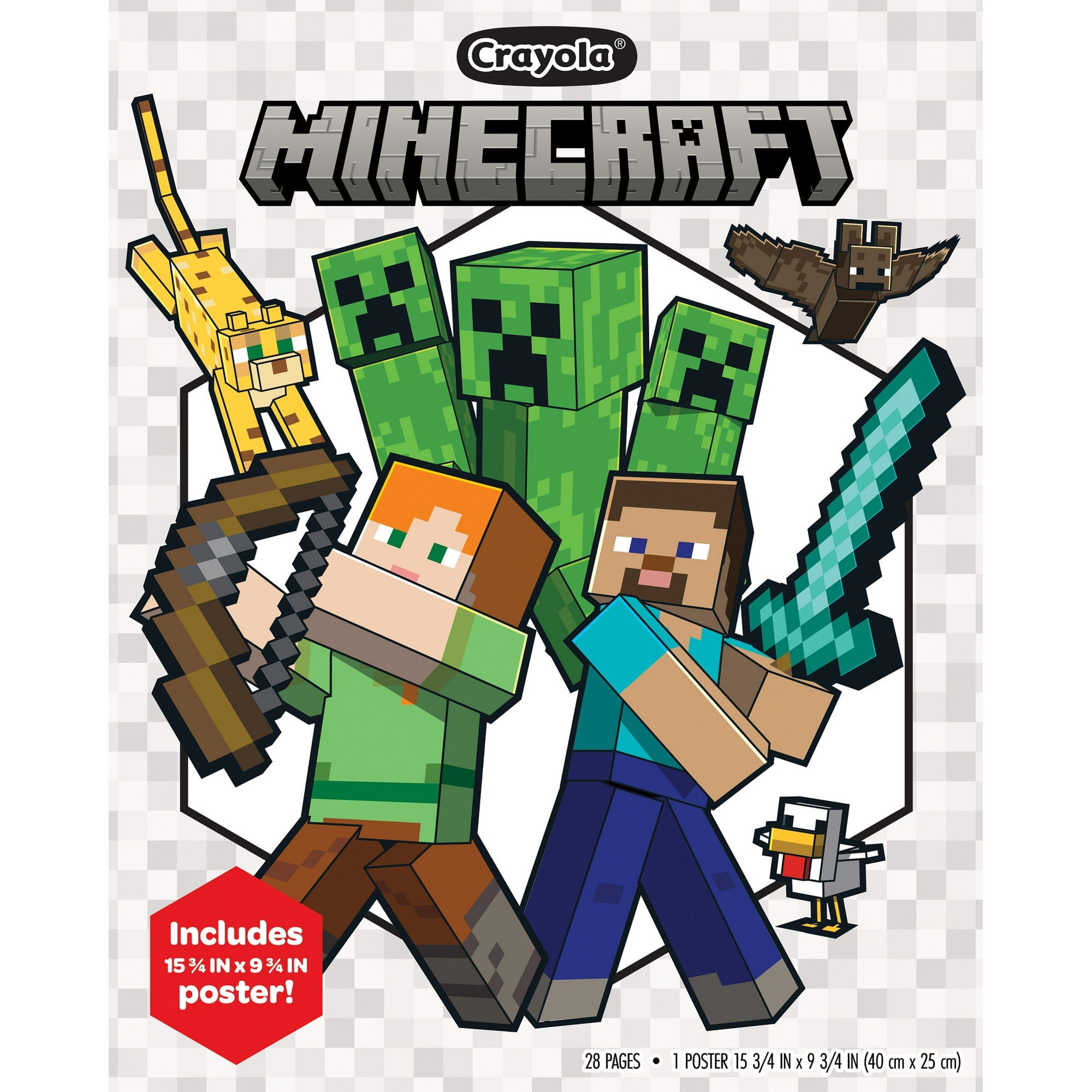 (2 Pack) Crayola Minecraft Loose Leaf Coloring Pages, 28 Pgs, Aged Up ...