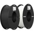 thumbnail image 1 of 2-Pack Creality 3D Printer Filament, 1.75mm PLA Filament Bundle 2kg for 3D Printing, Ender PLA Filament No-Tangling, Strong Bonding & Overhang Performance, Accuracy +/- 0.02mm, Black & White, 1 of 6