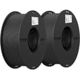 thumbnail image 1 of 2-Pack Creality 3D Printer Filament, 1.75mm PLA Filament Bundle 2kg for 3D Printing, Ender PLA Filament No-Tangling, Strong Bonding & Overhang Performance, Accuracy +/- 0.02mm, Black & Black, 1 of 6