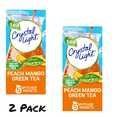 thumbnail image 1 of ( 2 Pack ) Crystal Light Peach Mango Green Tea Sugar Free Drink Mix, 5 ct Pitcher Packets, 1 of 7