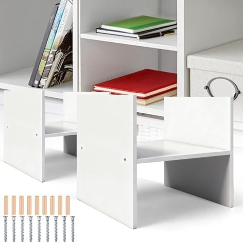 2 Pack Cubicle Cube Insert 13x13 Inch H Shaped Insert Shelf Cube Divider Inserts Shelf Adjustable Storage Organizer Floor Document Storage Compartment for Office Room$$Office