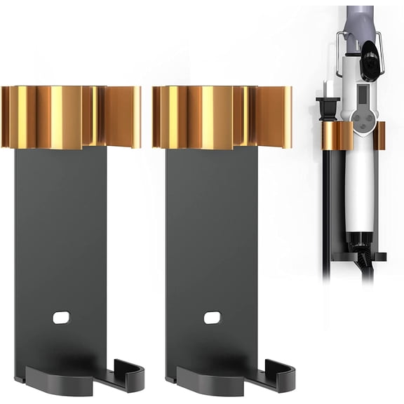 2 Pack Curling Iron Holder Wall Mount for Devices Diameter Under 1.38" (3.5CM), Hair Styling Tool Storage Organizer, Hairdressing Hanging Rack Stand for Flat Irons, Curling Wands