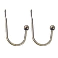 thumbnail image 1 of 2 Pack Curtain Holdbacks,Metal Curtain Tiebacks,Wall Mounted Decorative Drapery Wall Hooks,Heavy Duty Curtain Pull Backs,Hardware Curtain Hooks,Window Side Curtain Holders For Drapes(6.1")(Green), 1 of 8