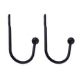 thumbnail image 1 of 2 Pack Curtain Holdbacks,Metal Curtain Tiebacks,Wall Mounted Decorative Drapery Wall Hooks,Heavy Duty Curtain Pull Backs,Hardware Curtain Hooks,Window Side Curtain Holders For Drapes(6.1")(Brass), 1 of 8
