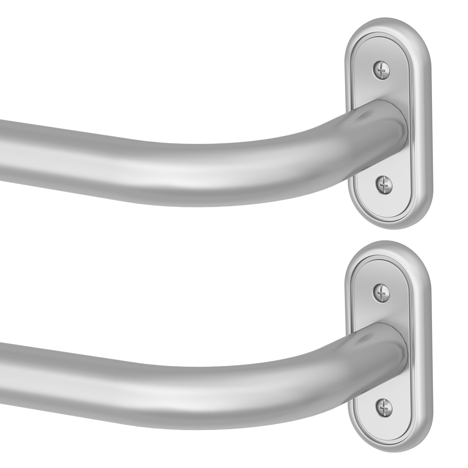 Adjustable Sliding Rods 2 Pack Curtain Rods 32-46 Inch Wrap Around Blackout For Windows 1 ...
