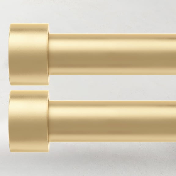 2 Pack Curtain Rods For Windows 66 To 120 Inch(5.5-10ft)  1 Inch Heavy Duty Set Adjustable Extra Long Rod Patio Bedroom Outdoor Drapery Size 32"- 120"