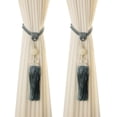 thumbnail image 1 of 2 Pack Curtain Tiebacks with Tassel, Outdoor Decorative Curtain Holdback, Modern Rope Window Curtain Ties Backs Draperies Holder for Office Home Window Decoration, 1 of 7