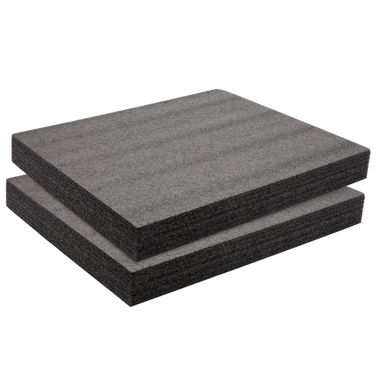 5GCY9, Foam Sheet 300135 Poly Charcoal 3/4 x 24 x 24