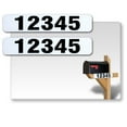 thumbnail image 1 of 2 Pack Customized Horizontal 911 Mailbox Address Numbers Stickers Outdoor, Home/House/Apartment Super Reflective Easy peel and Stick Numbers/Letters Vinyl Decal ( 3x10 inches, White), 1 of 6
