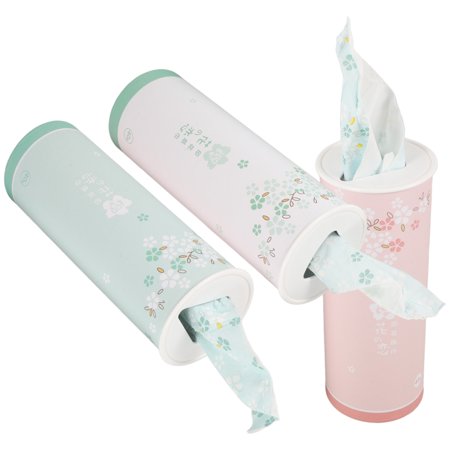 2 Pack Cylinder Tissues for Cup Holder 3 Tubes Gift