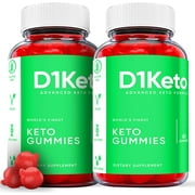 2 Pack D1 Keto ACV Gummies - Supplement for Weight Loss - Energy & Focus Boosting Dietary Supplements for Weight Management & Metabolism - Fat Burn - 120 Gummies