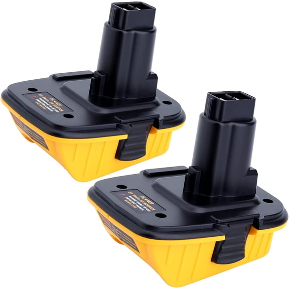 2 Pack DCA1820 Adapter Compatible with 18v to 20v Adapter, Compatible with 20V Max Battery DCB203 to 18V XRP NiCad NiMh Battery DC9096