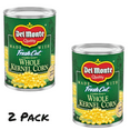 thumbnail image 1 of DEL MONTE FRESH CUT Golden Sweet Whole Kernel Corn, Canned Vegetables, 15.25 oz Can (Pack of 2), 1 of 8