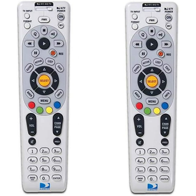2 Pack DIRECTV RC66RX IR/RF Remote Control