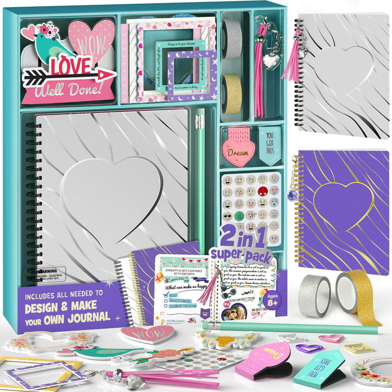 Kids Scrapbook Kit for Girls Gifts DIY Set for Girls Age of 8 9 10 11