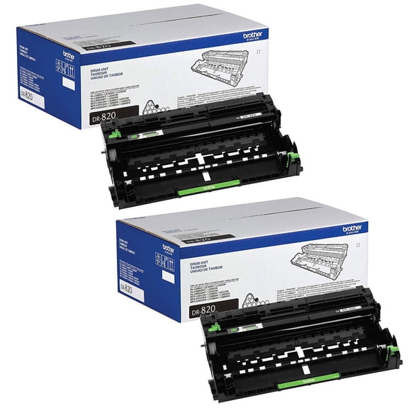 Brother 2 Pack DR-820 Drum Unit, Approximate 30,000 Page Yield