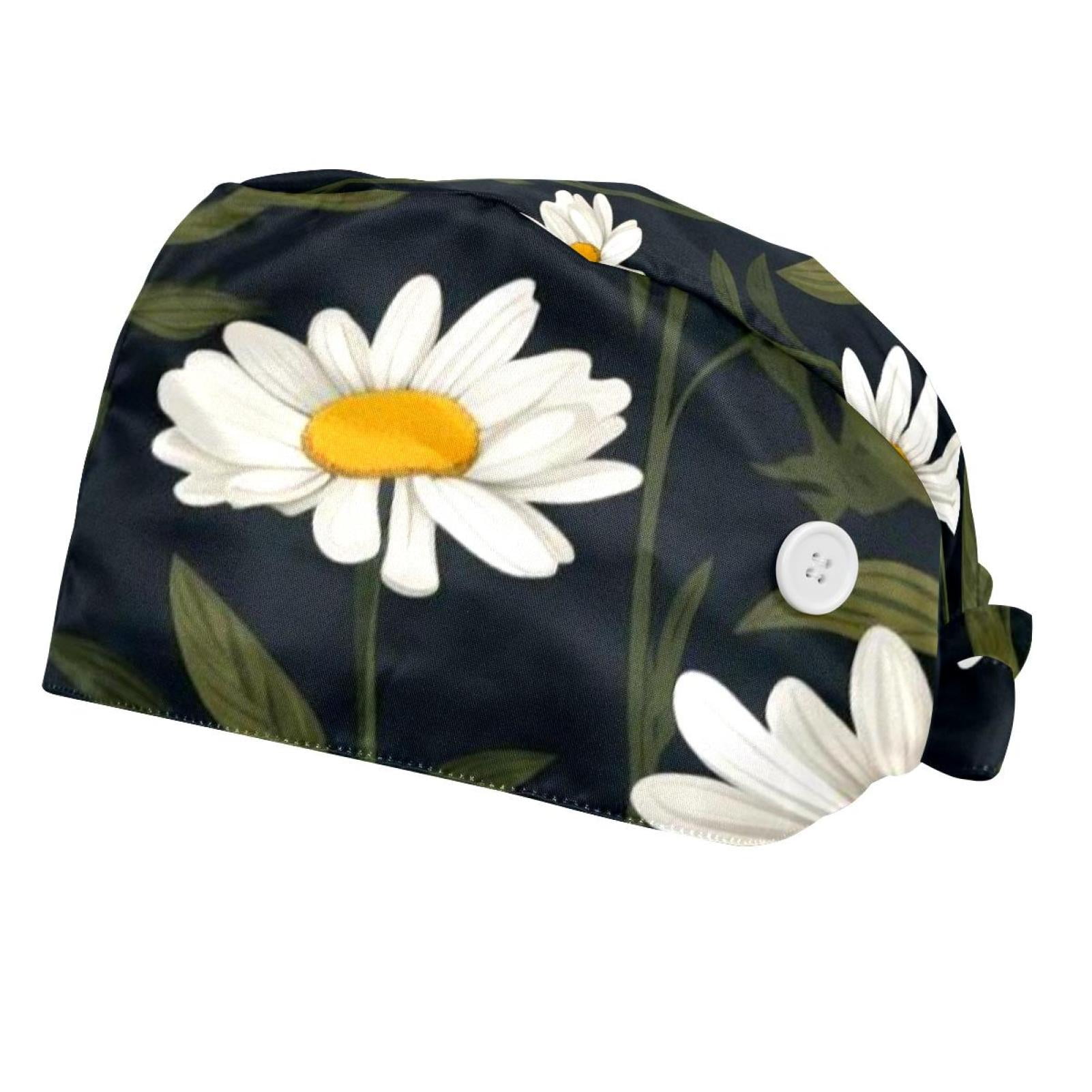 SATINIOR 5 Pieces Bouffant Cap With Buttons Unisex - View #14